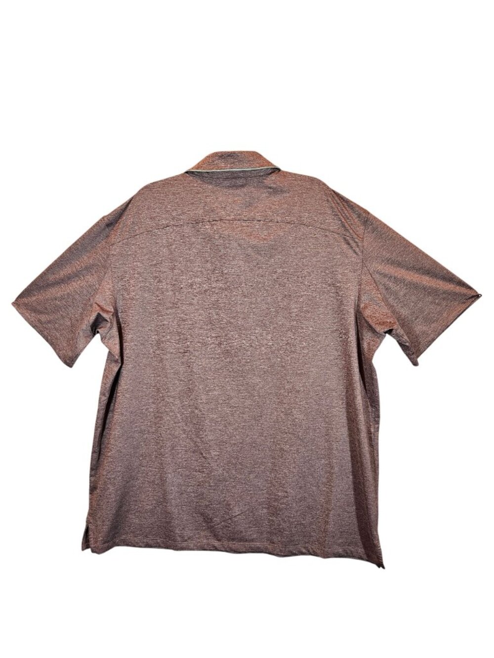Duluth Trading Co Mens XL Polo Shirt Brown Heather Moisture Wicking golf office - Picture 2 of 13